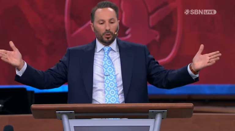 matt swaggart preaching from the pulpit