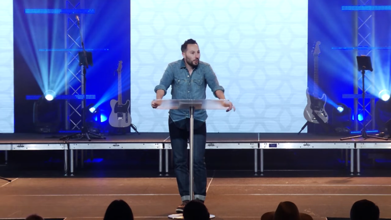 matt swaggart preaching from the pulpit